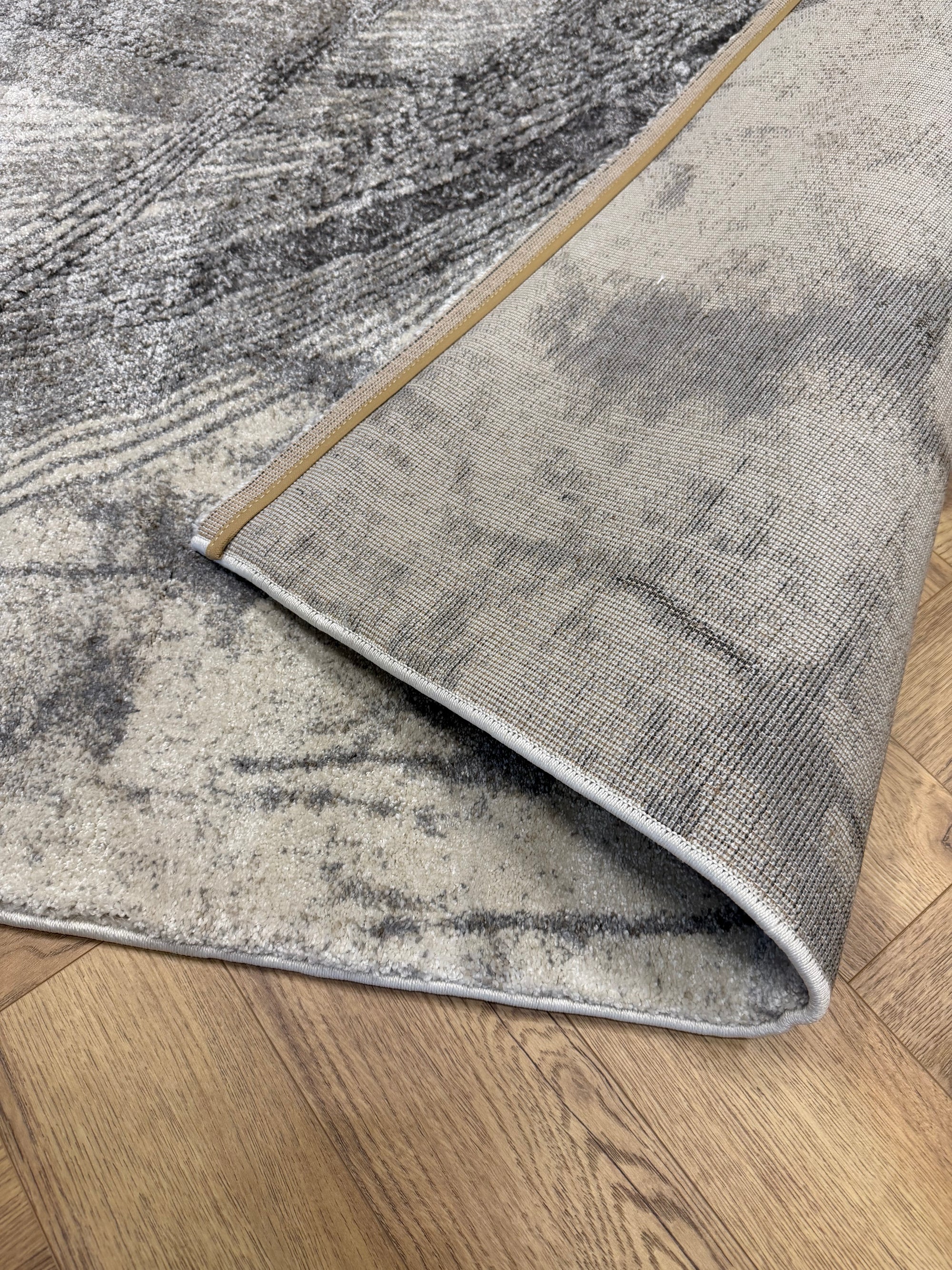 Cresta Drift Modern Grey Rug