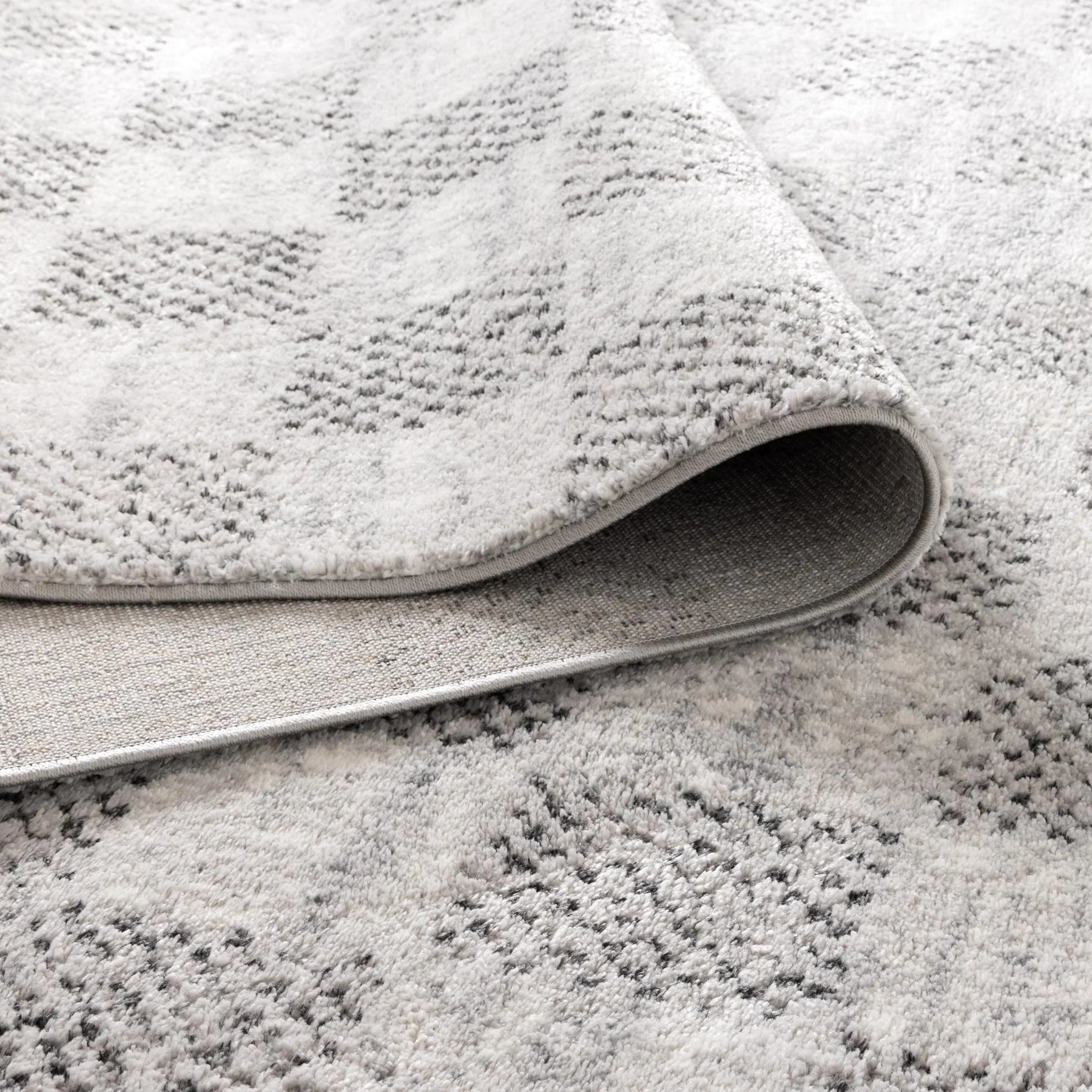 Grey Checked Rug Dorado Grey Checkered Rug - mrrugs.com.au