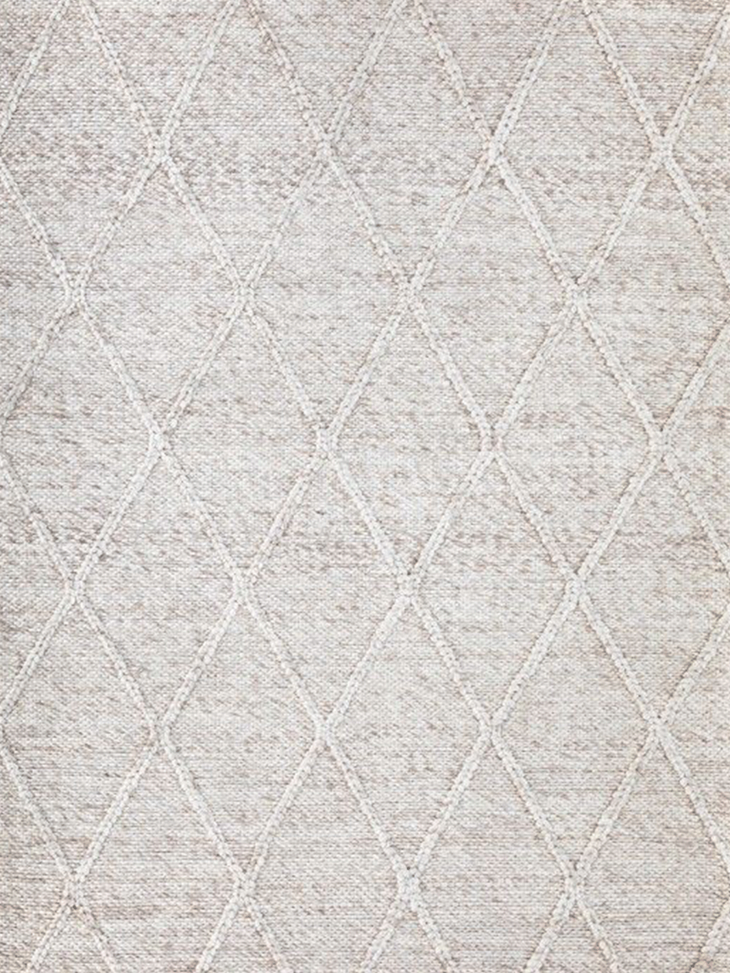 Darcy Diamond Beige Felted Wool Rug