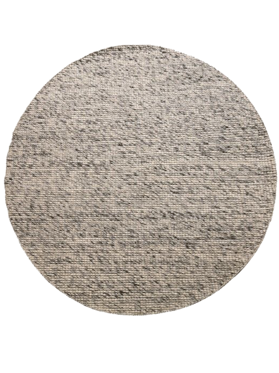 Darcy Grey Felted Wool Round Rug