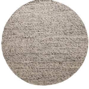 Darcy Grey Felted Wool Round Rug