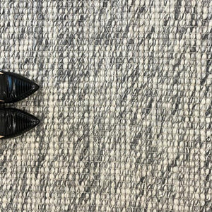 Darcy Grey Felted Wool Round Rug