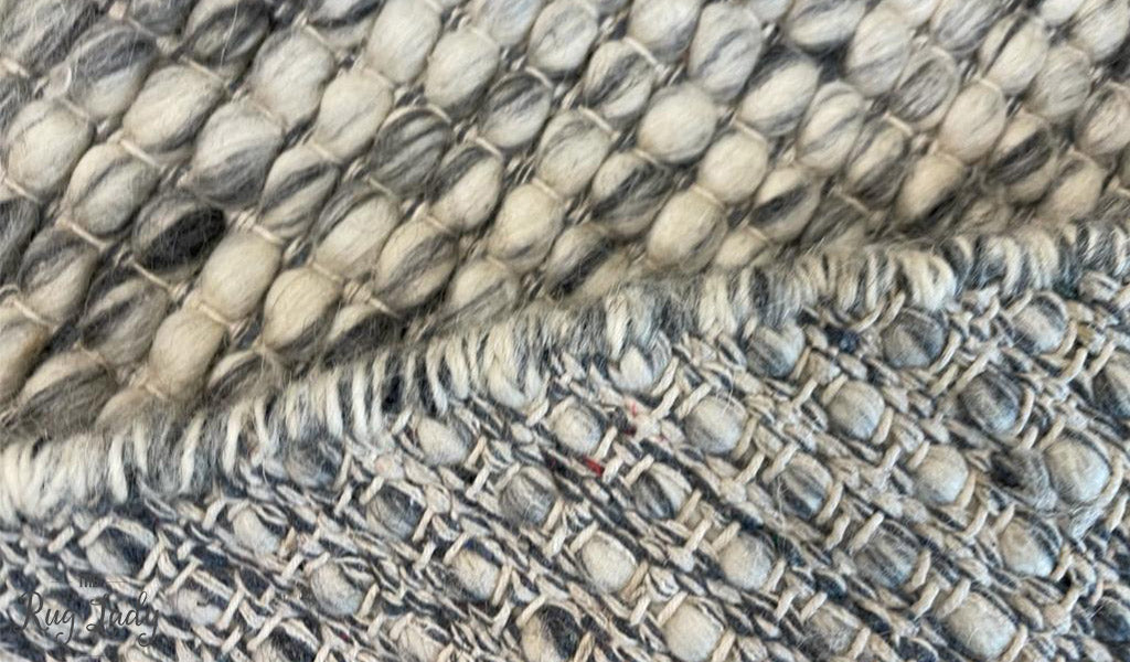Darcy Grey Felted Wool Round Rug
