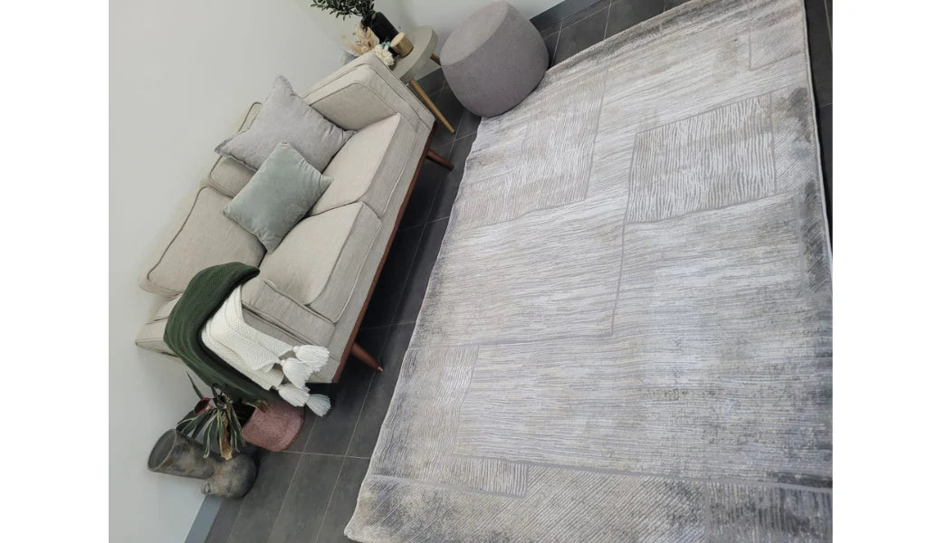 Deluxe 579 cream grey Boxes rug