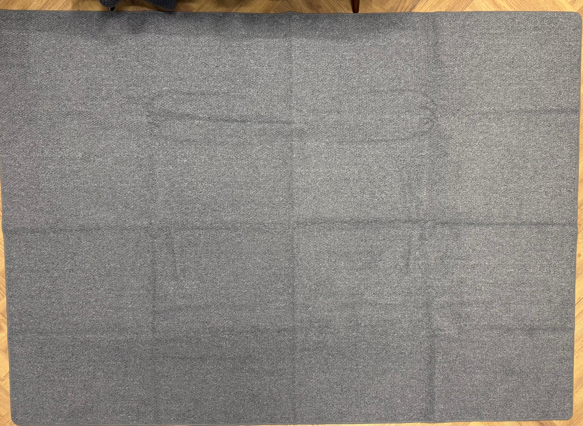 Vela Charcoal Textured Modern Rug