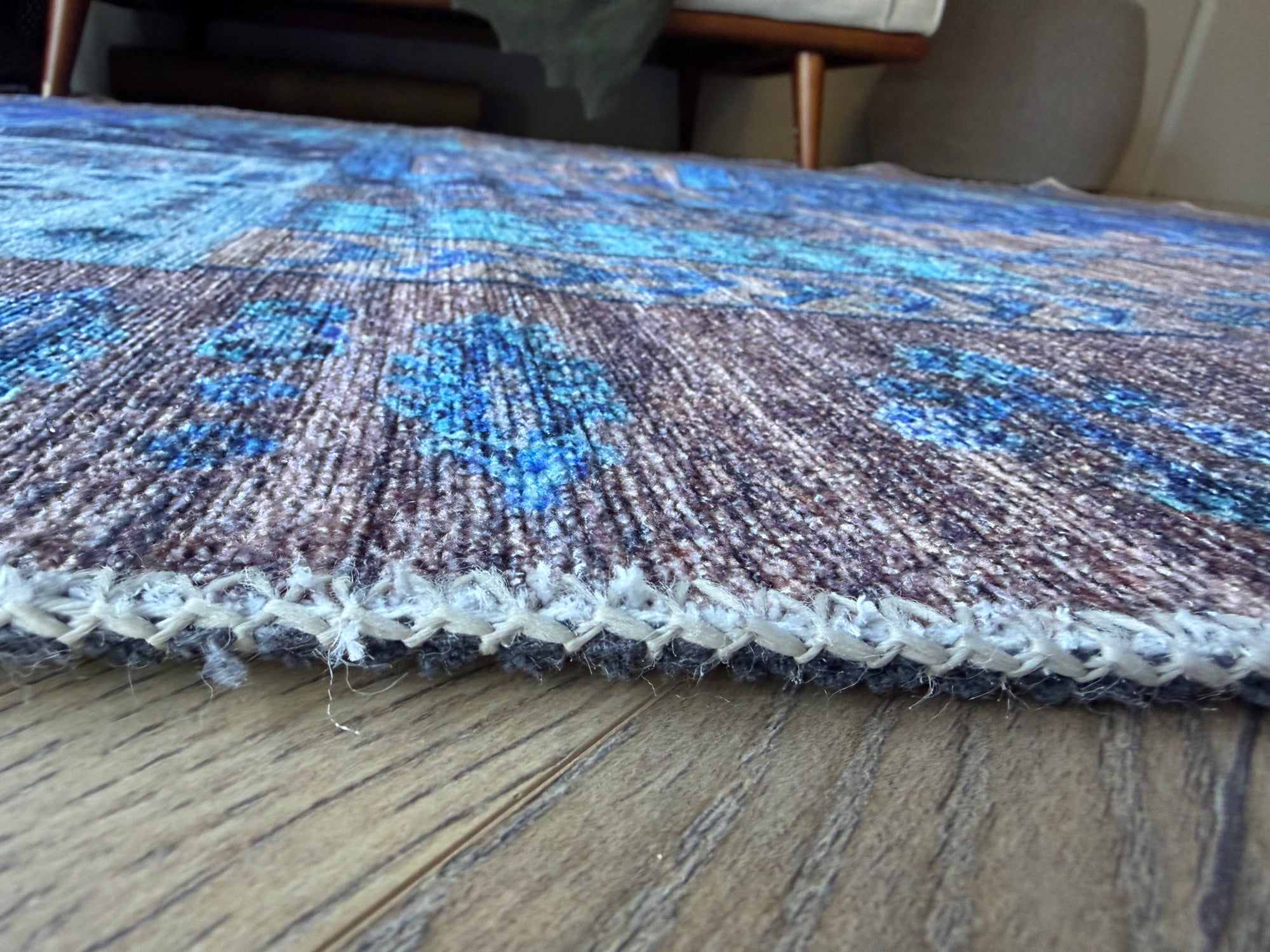 Cozy Azure Patchwork Washable Rug Size: 160 x 230cm