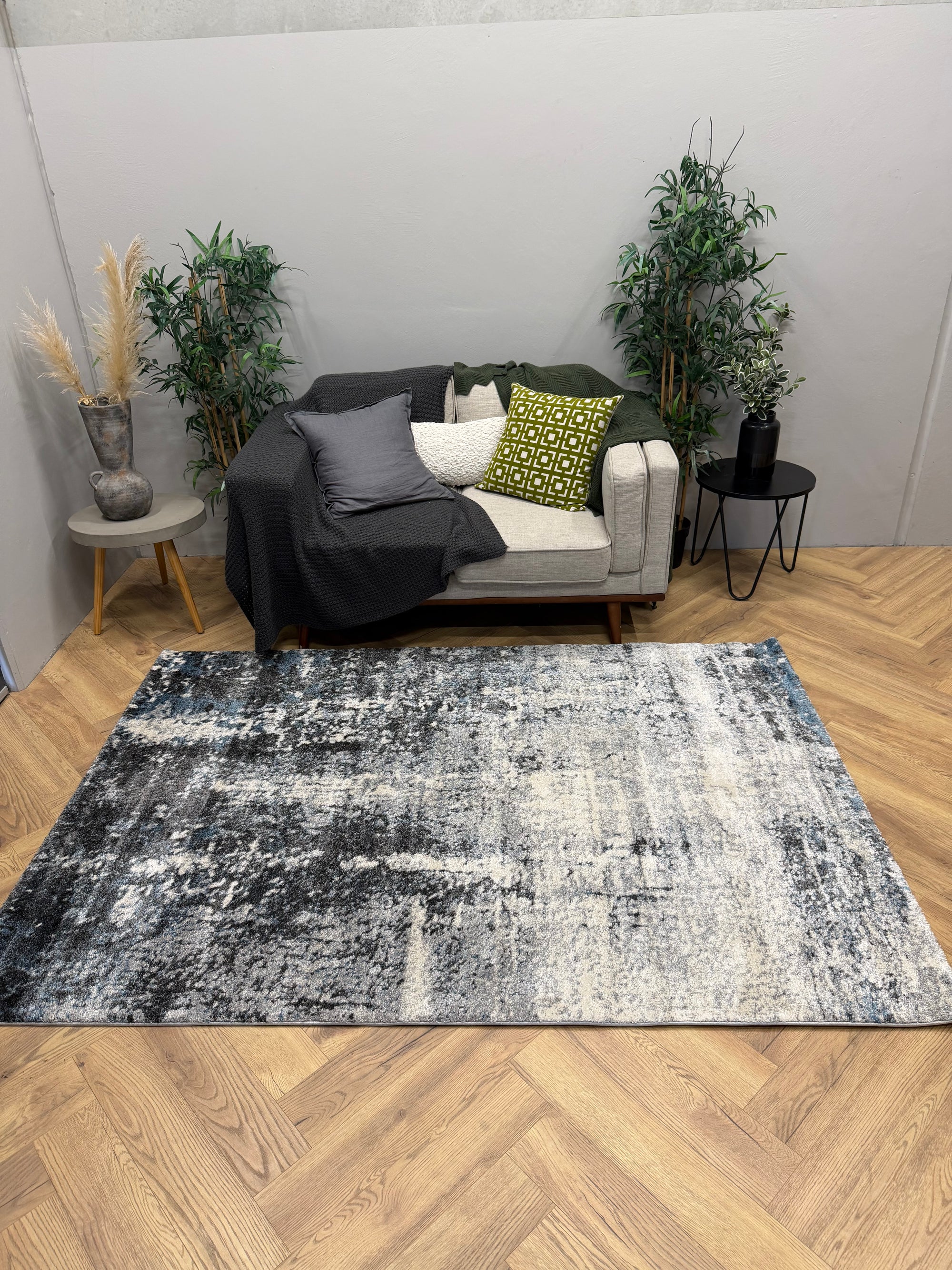 Crete Midnight Wash blue Rug
