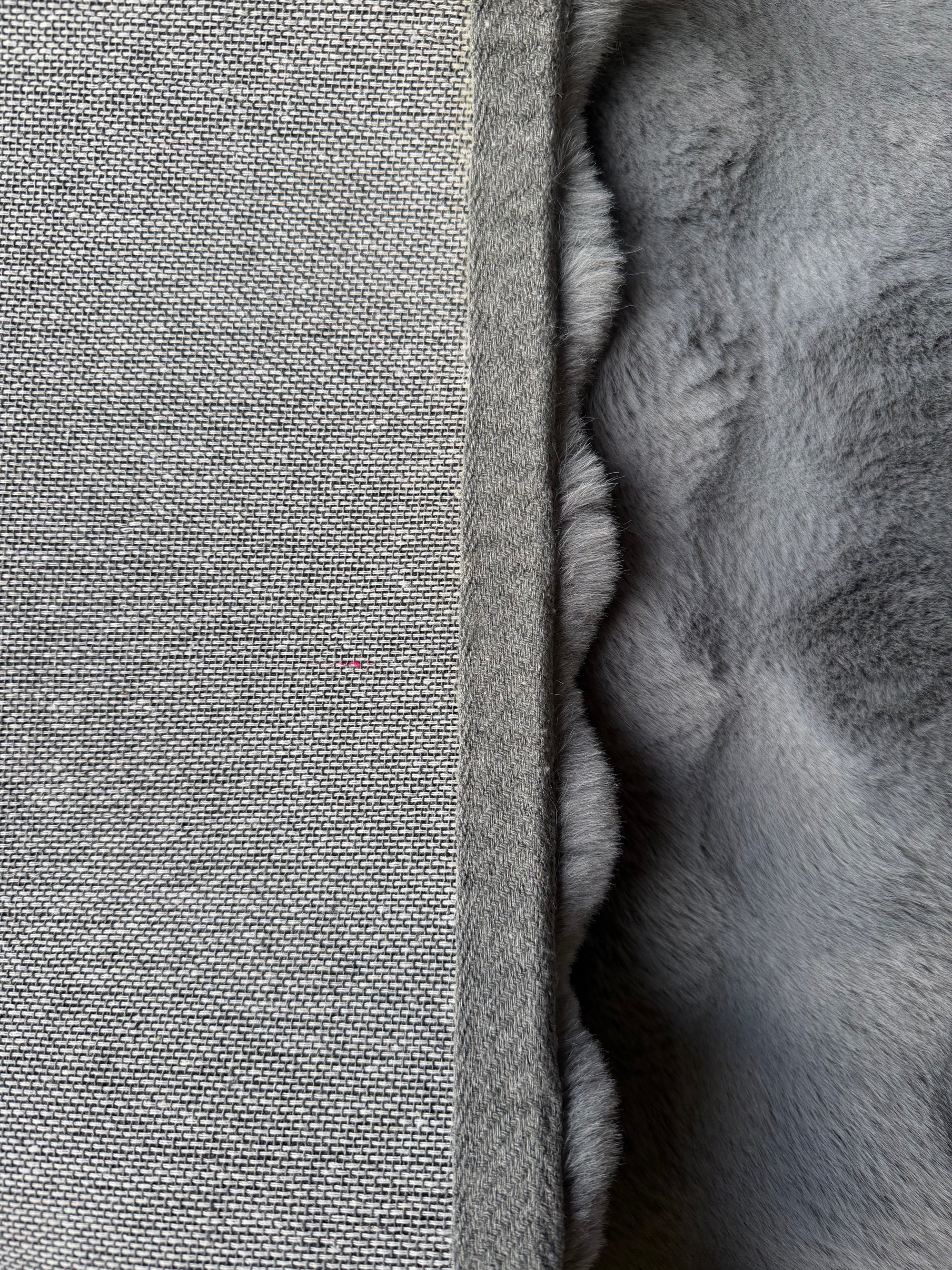 Faux Fur Pebble Charcoal Shaggy Rug