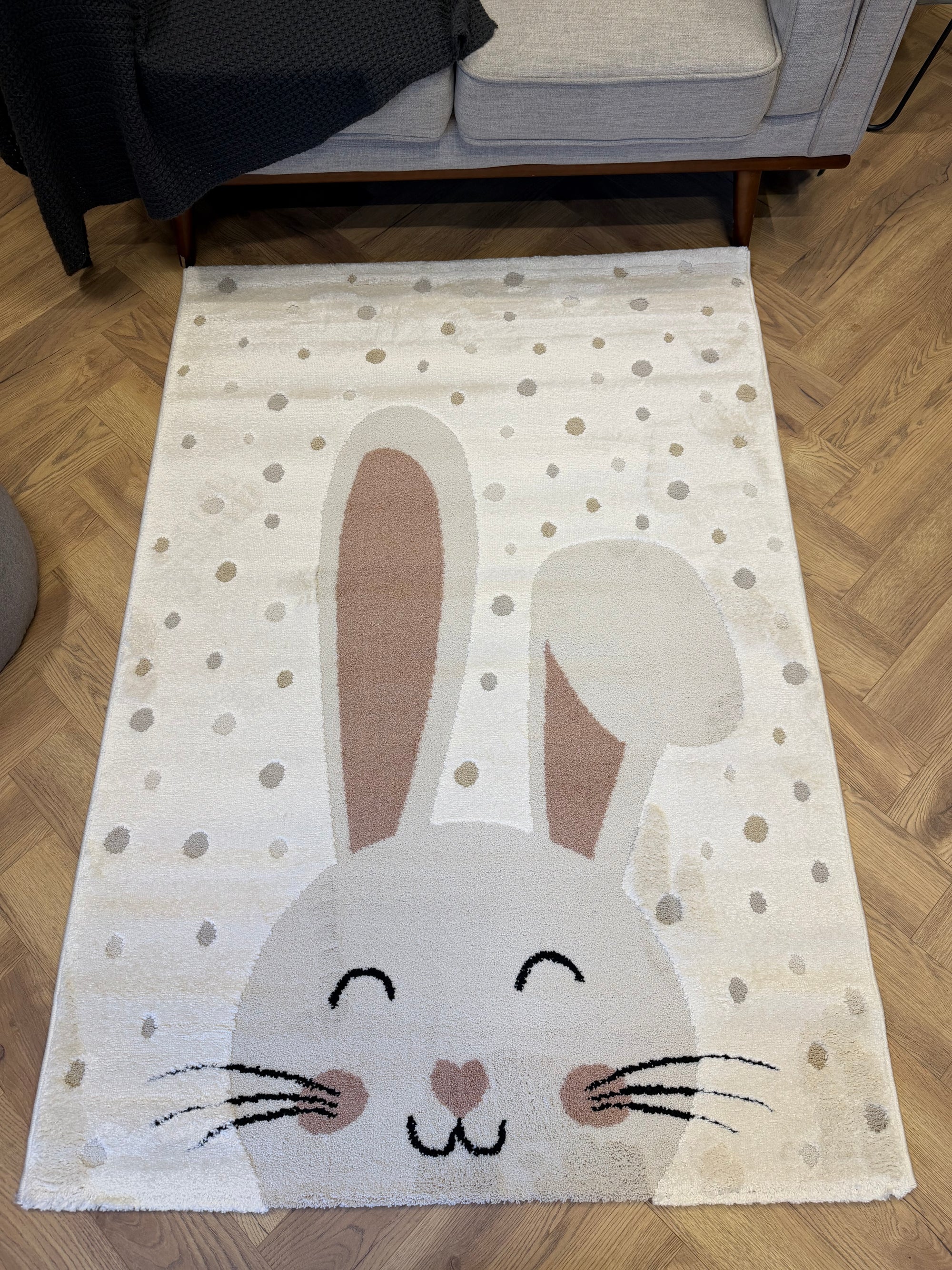 Bunny Hugs bedroom Kids Rug