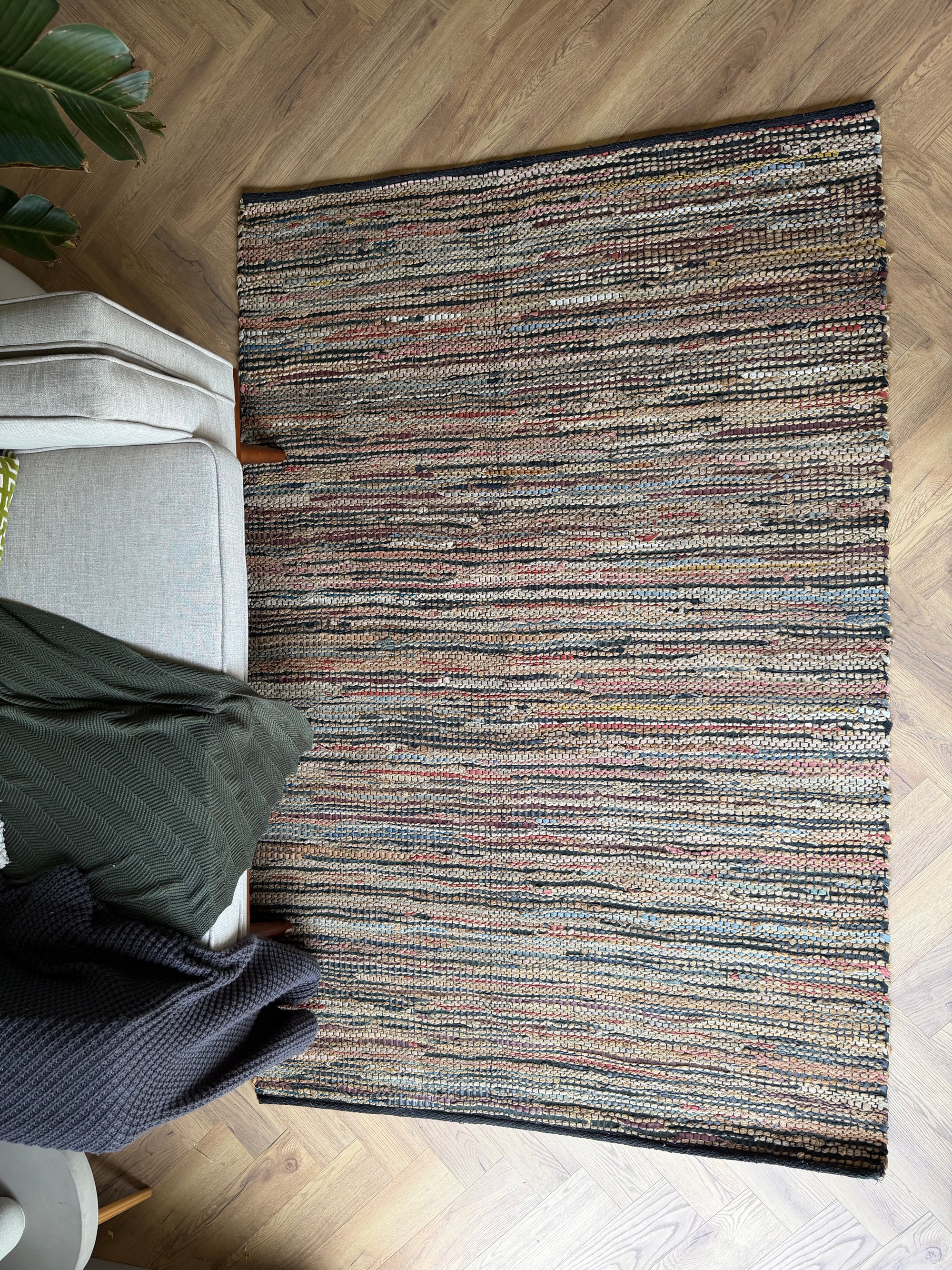 Nomad Textured Natural Rug – Multi Earth