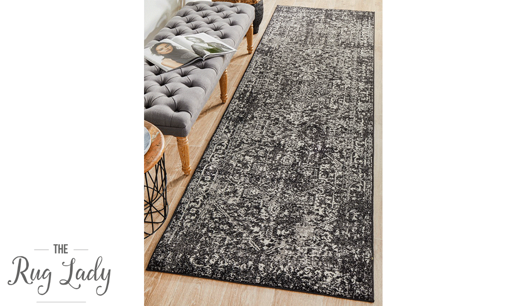 Awaken Charcoal Medallion Rug