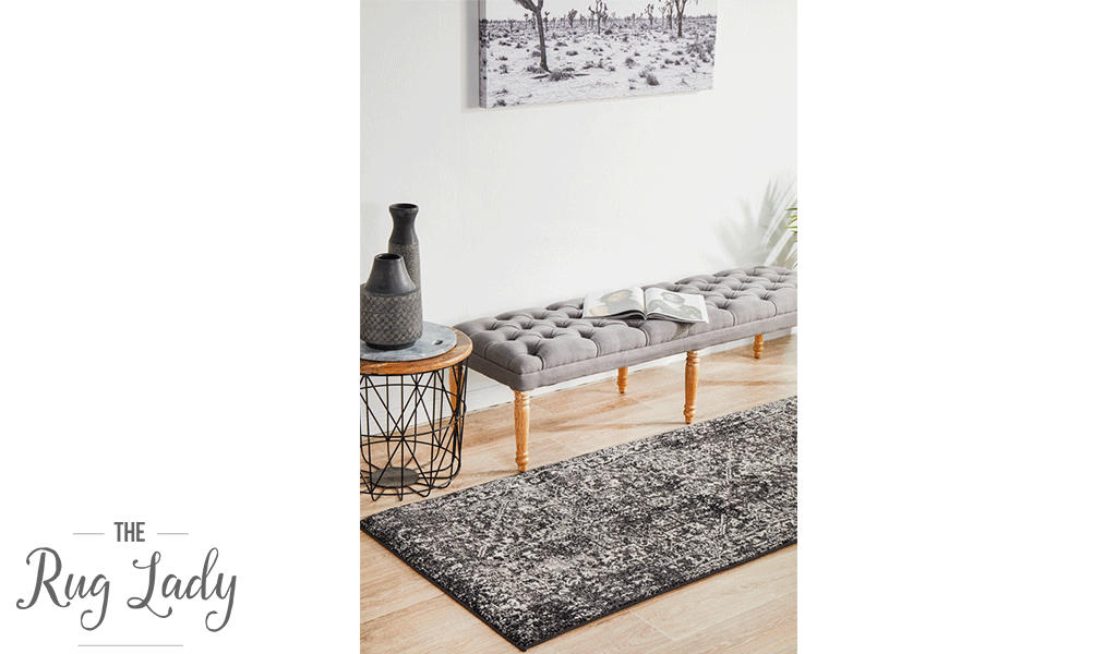 Awaken Charcoal Medallion Rug