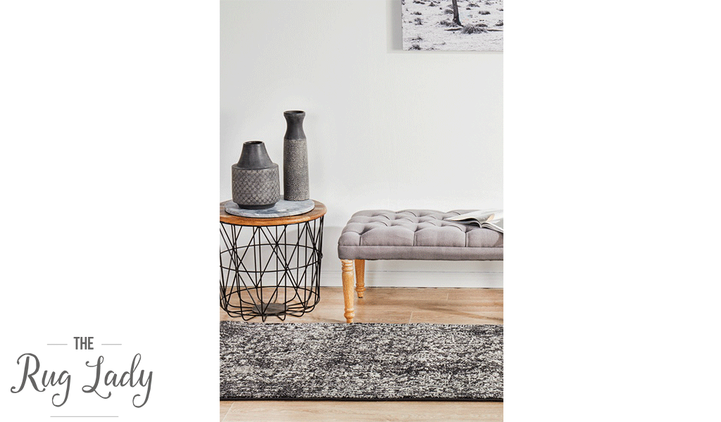 Awaken Charcoal Medallion Rug