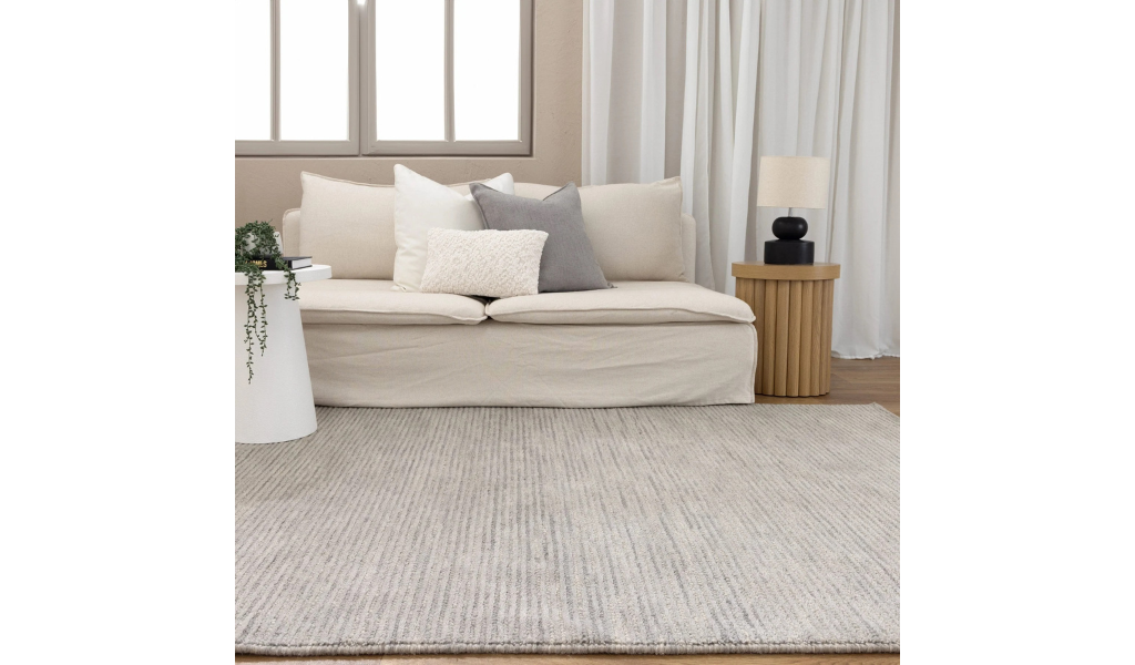 Evie Grey Wool Rug