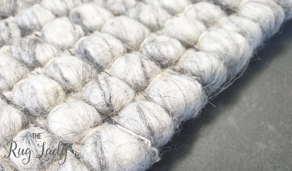 Essence Scandinavian Beige Silver Felted Wool Rug