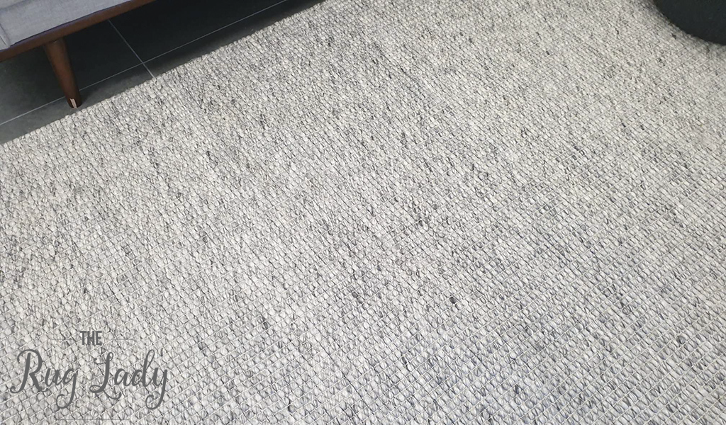 Essence Scandinavian Beige Silver Felted Wool Rug