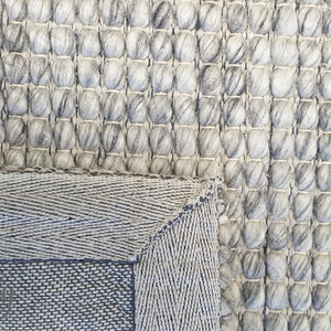 Essence Scandinavian Beige Silver Felted Wool Rug