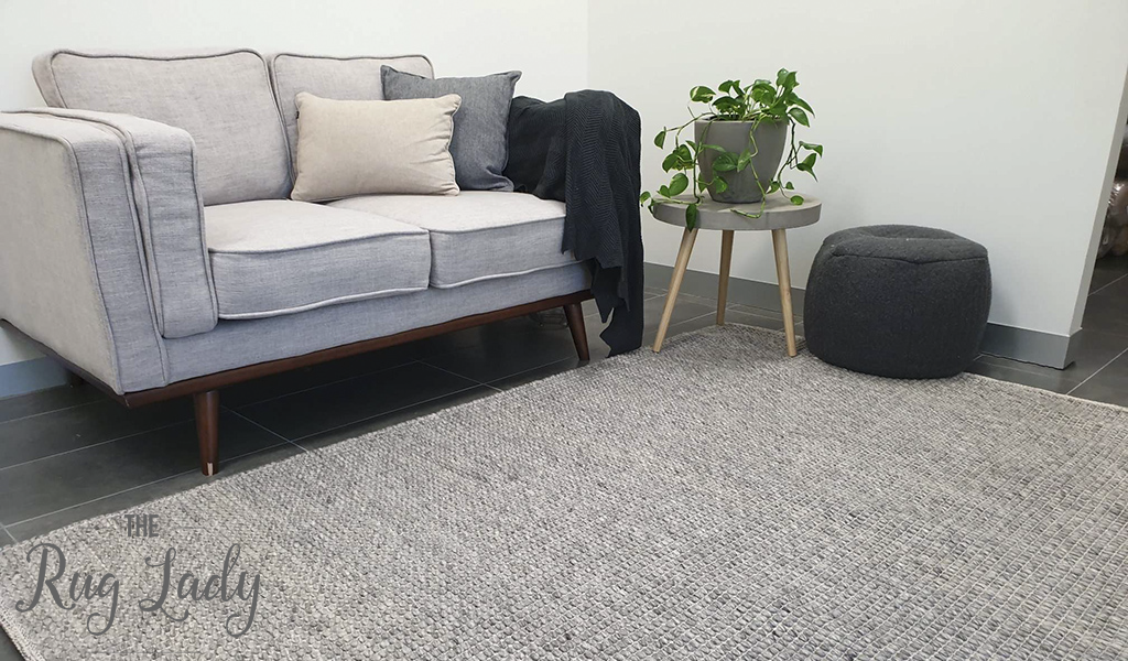 Essence Scandinavian Fox Silver Felted Wool Rug