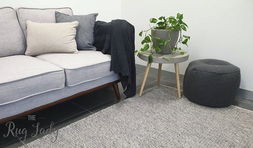 Essence Scandinavian Fox Silver Felted Wool Rug