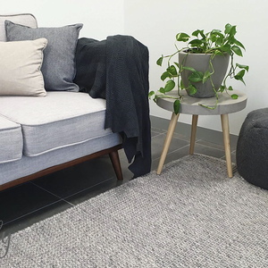 Essence Scandinavian Fox Silver Felted Wool Rug