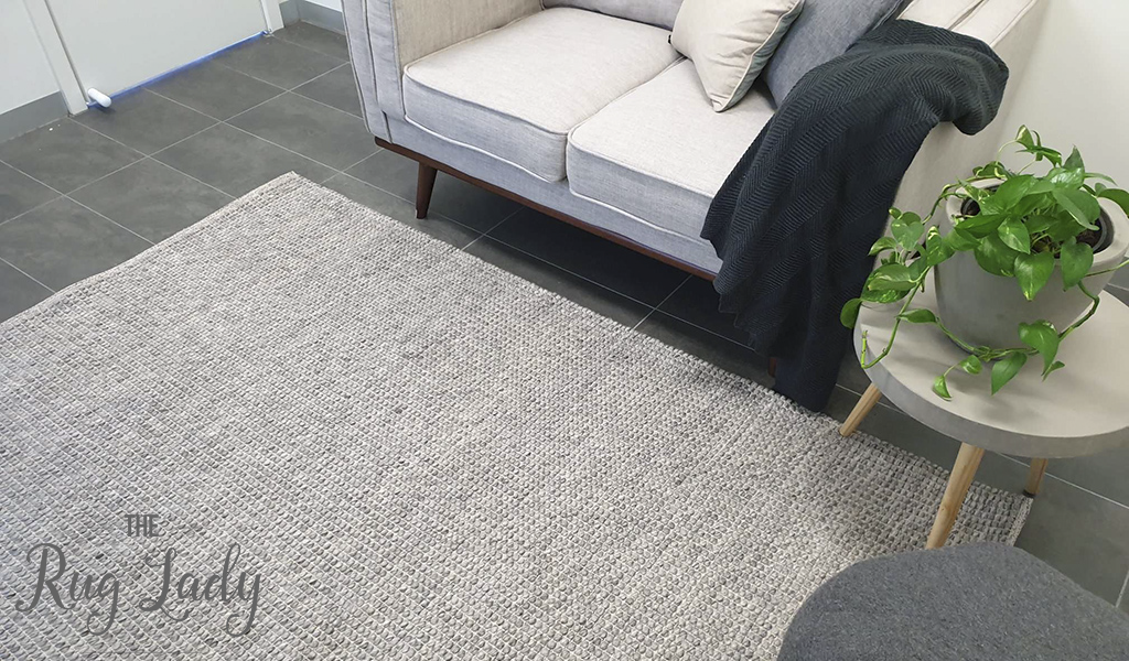 Essence Scandinavian Fox Silver Felted Wool Rug