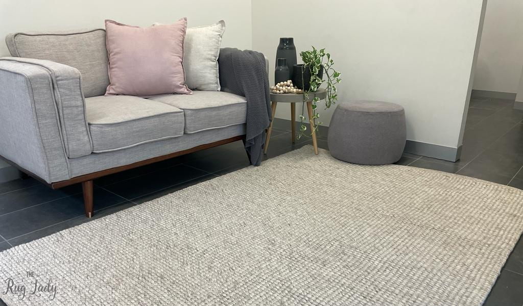 Essence Scandinavian Pumice Grey Felted Wool Rug