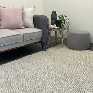 Essence Scandinavian Pumice Grey Felted Wool Rug
