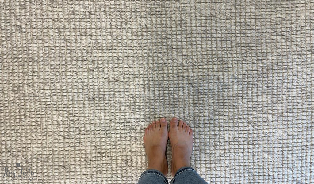 Essence Scandinavian Pumice Grey Felted Wool Rug
