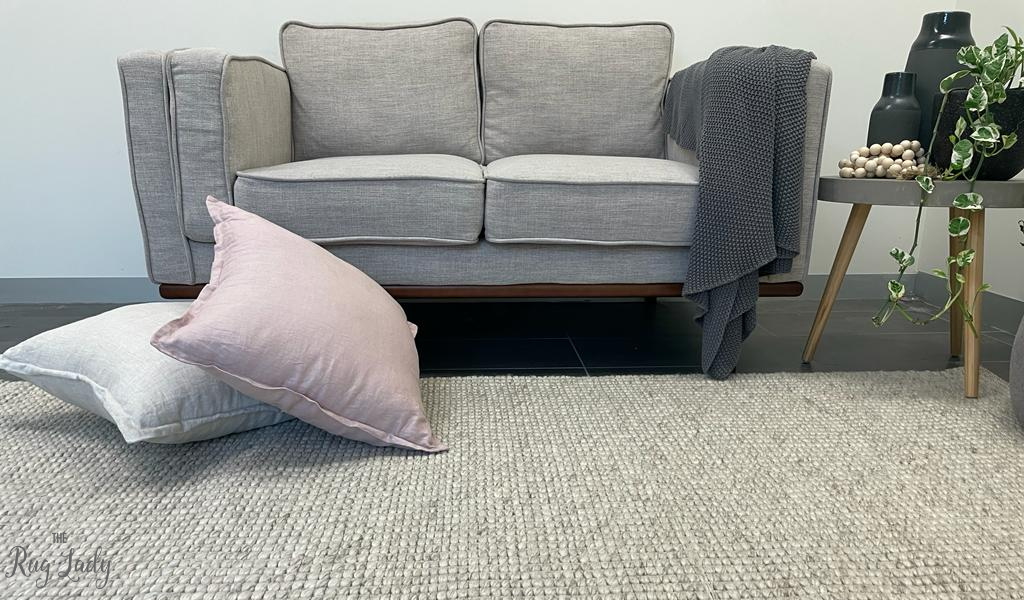 Essence Scandinavian Pumice Grey Felted Wool Rug