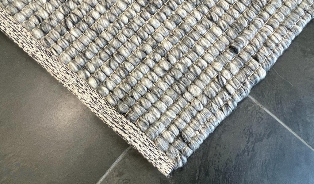 Essence Scandinavian Silver Felted Wool Rug
