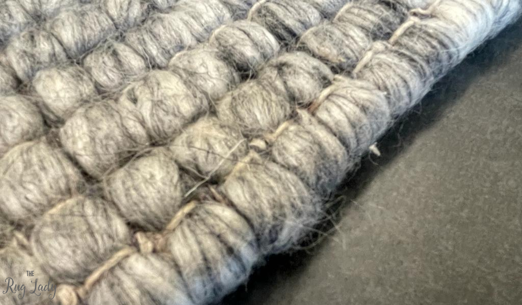 Essence Scandinavian Silver Felted Wool Rug