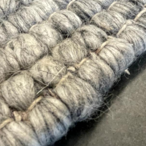 Essence Scandinavian Silver Felted Wool Rug