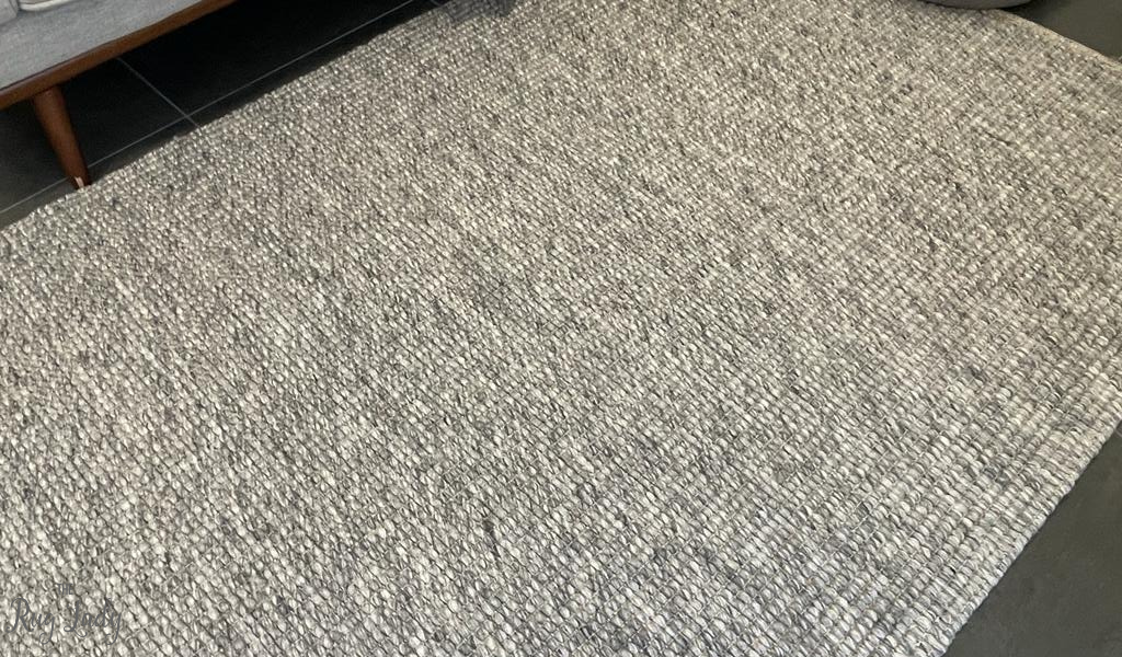 Essence Scandinavian Silver Felted Wool Rug