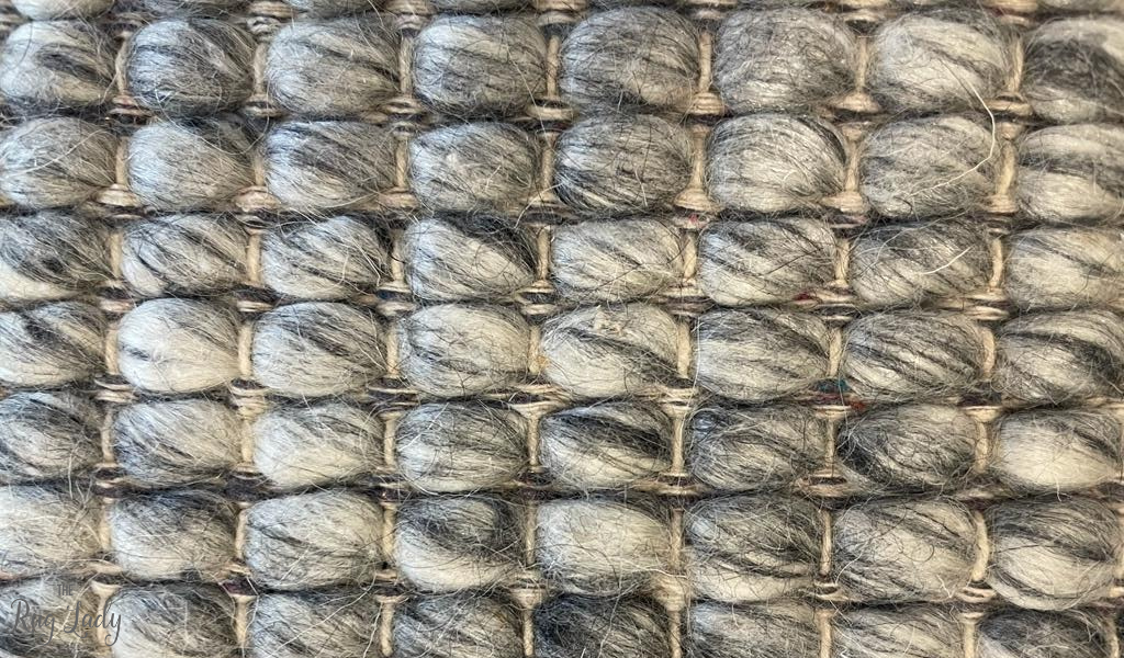 Essence Scandinavian Silver Felted Wool Rug