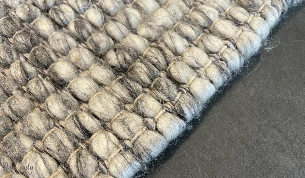 Essence Scandinavian Stone Grey Felted Wool Rug