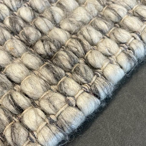Essence Scandinavian Stone Grey Felted Wool Rug