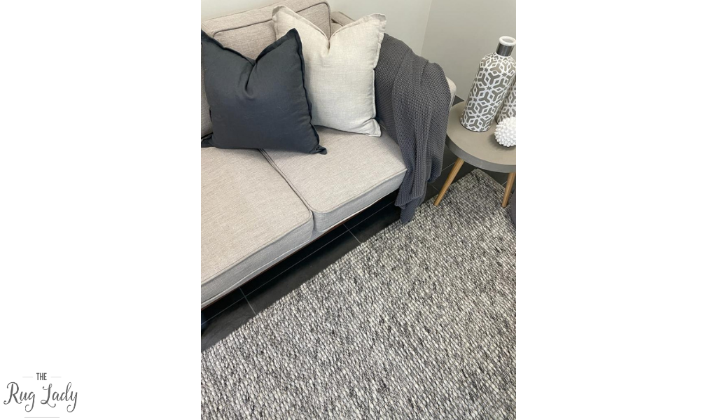 Essence Scandinavian Stone Grey Felted Wool Rug
