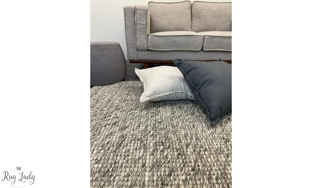 Essence Scandinavian Stone Grey Felted Wool Rug