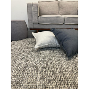 Essence Scandinavian Stone Grey Felted Wool Rug