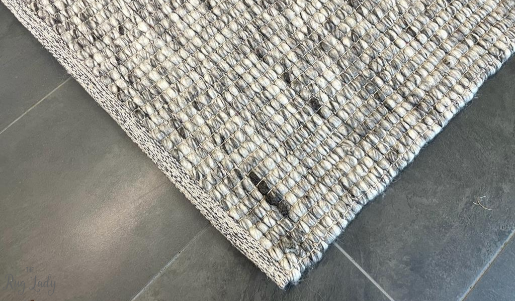 Essence Scandinavian Stone Grey Felted Wool Rug