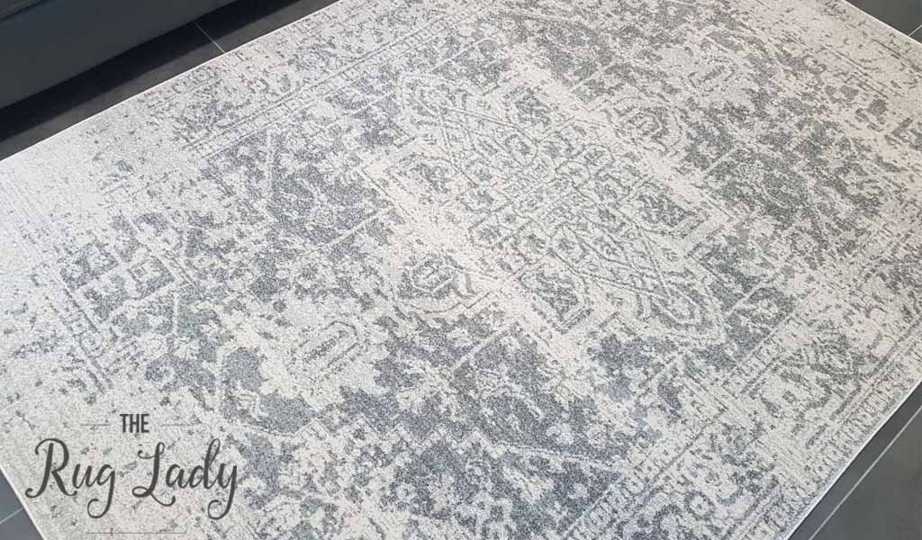 Awaken Silver Medallion Rug