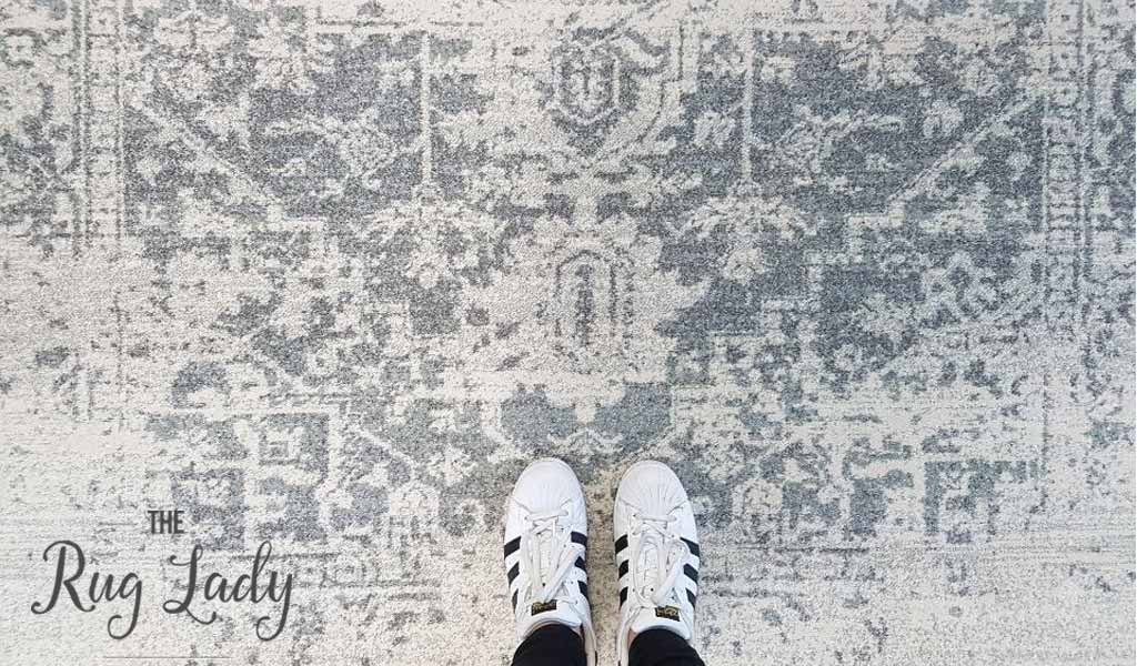 Awaken Silver Medallion Rug