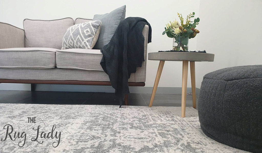 Awaken Silver Medallion Rug