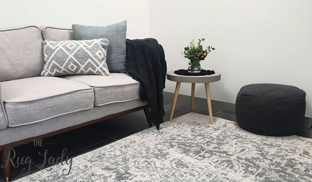 Awaken Silver Medallion Rug