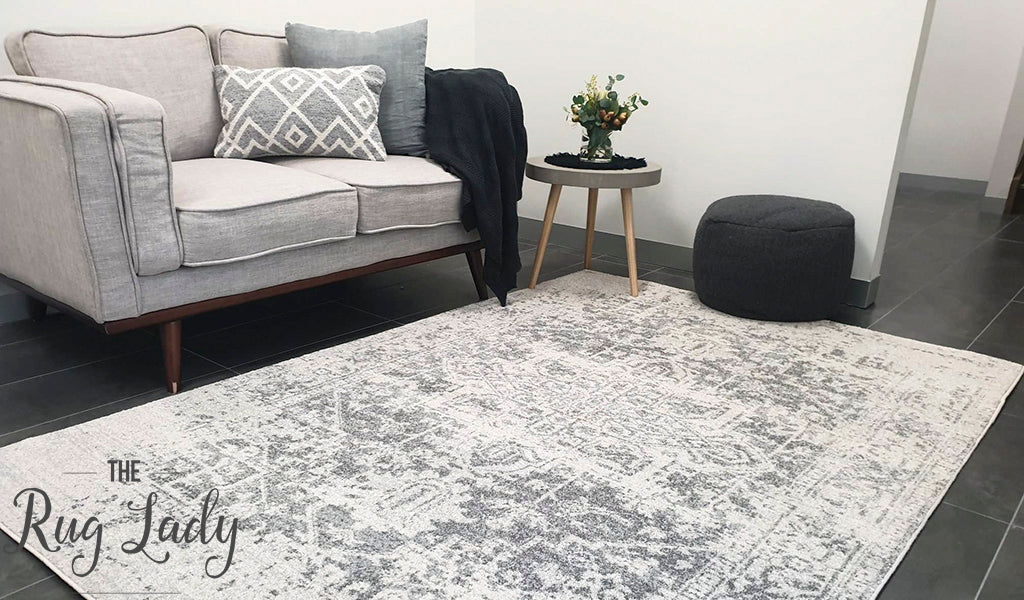 Awaken Silver Medallion Rug