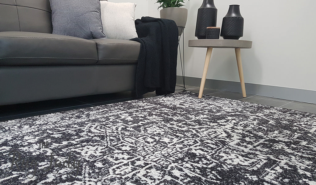 Awaken Charcoal Medallion Rug