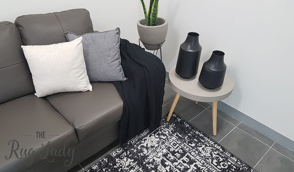 Awaken Charcoal Medallion Rug