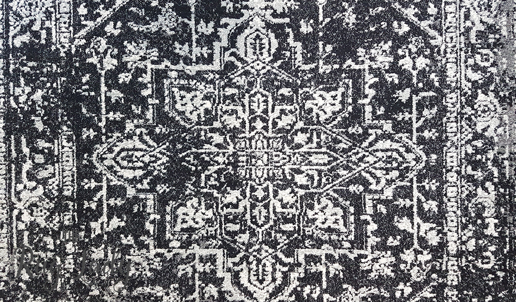 Awaken Charcoal Medallion Rug