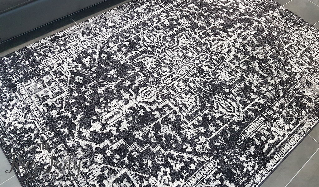 Awaken Charcoal Medallion Rug