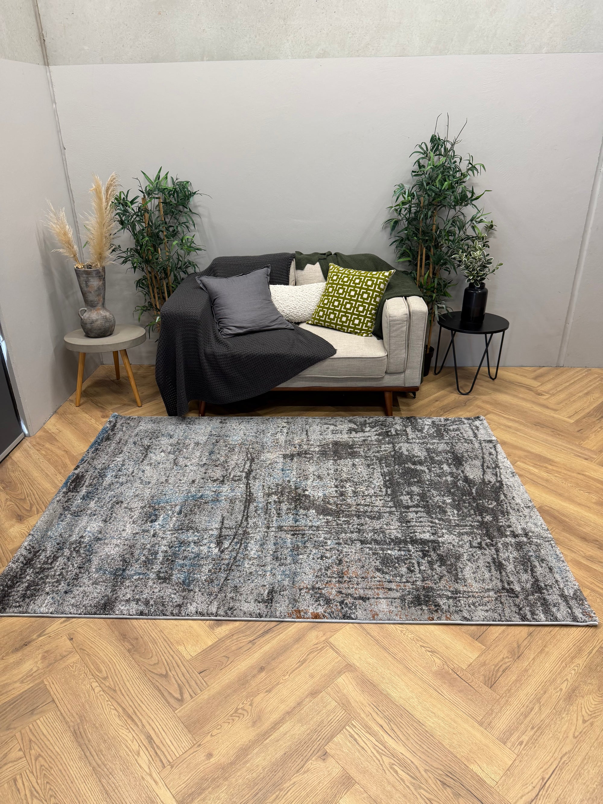 Crete blue grey Urban Slate Rug